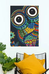 Colorful Mandala Owl Wall Art Poster Animal Posters