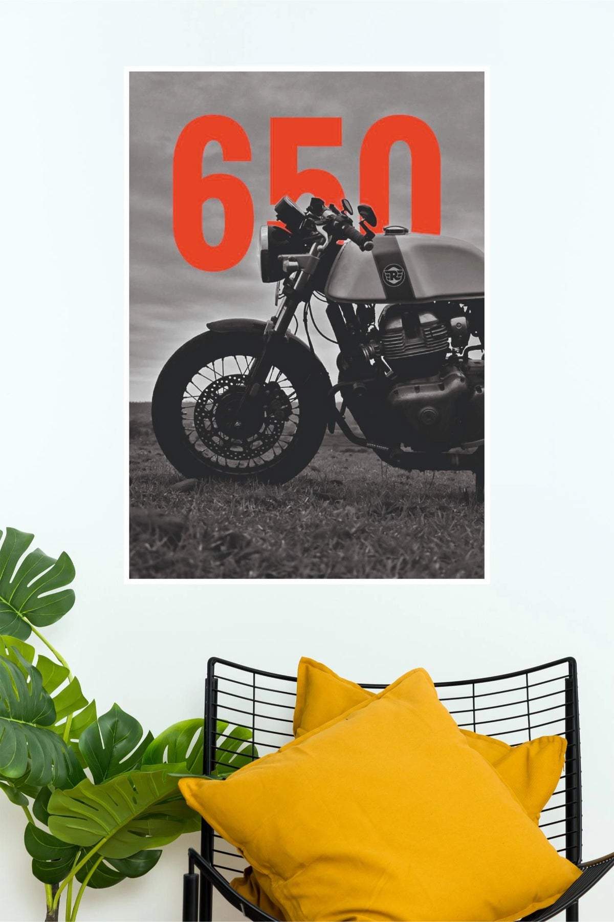 Royal Enfield Continental GT 650 Poster  Cafe Racer Motorcycle Wall Art (Bike Poster)