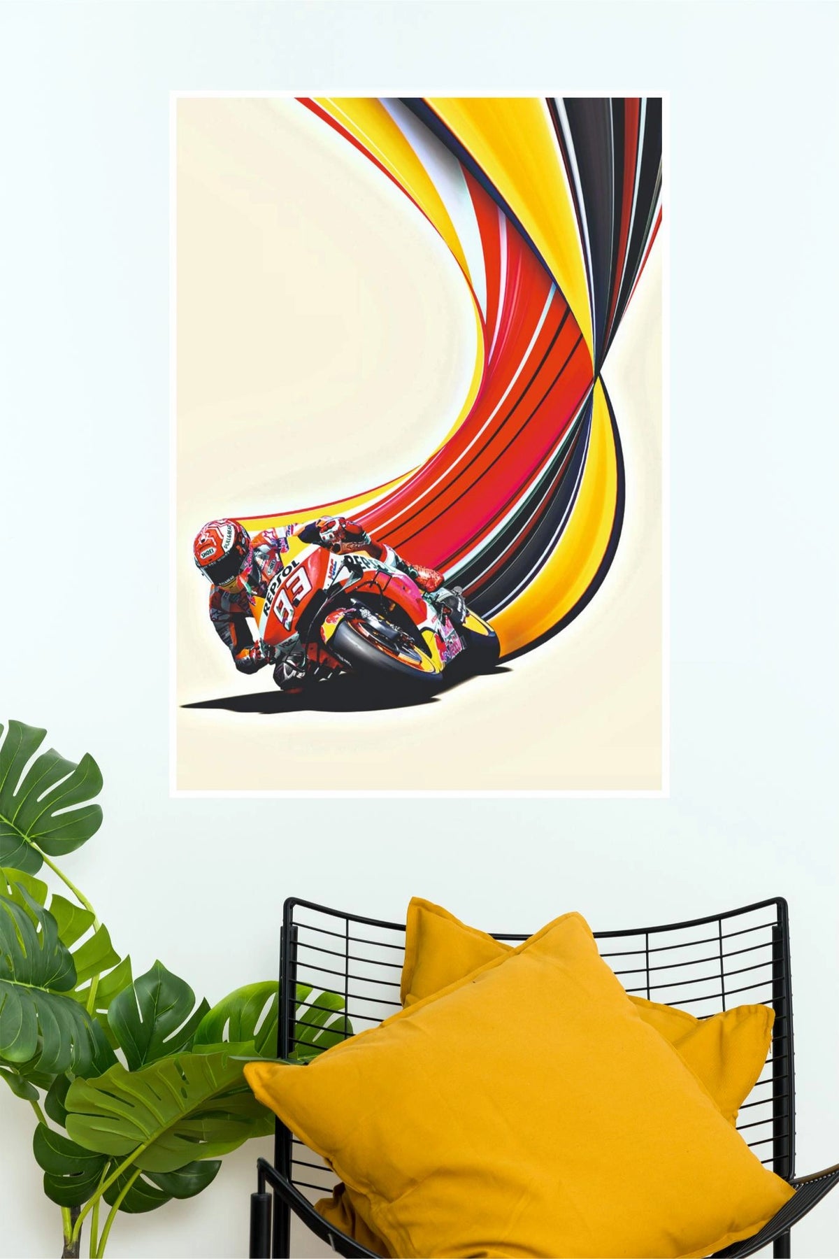 MotoGP Grand Prix Racing Motorcycle Premium Paper Poster | Sport Bike Wall Art Print ( Bike Poster)