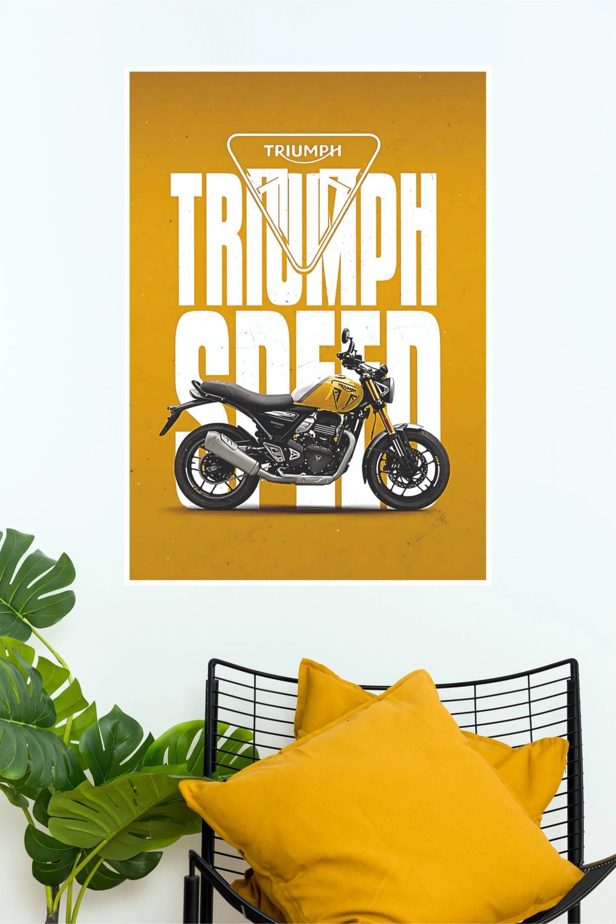 Triumph Speed 400 Motorcycle Wall Poster | Premium Matte Paper Print bike  Poster