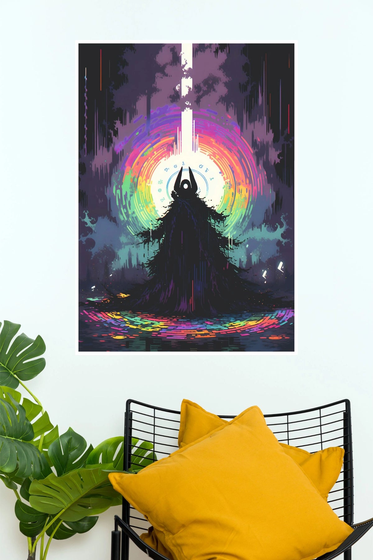 Eclipse of the Many Colors – Cosmic Fantasy Wall Art Poster | Abstract Dark Mystic Decor (Darkness poster)