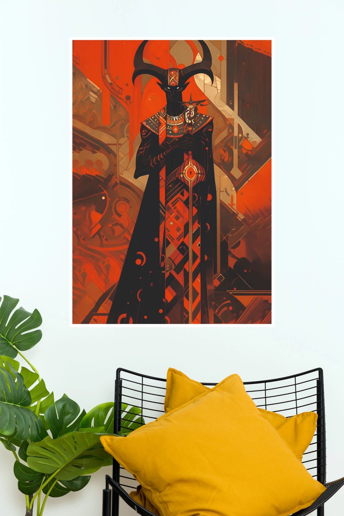 Infernal Monarch Wall Art Poster | Dark Fantasy Occult King Art Print  (Darkness poster)