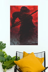 Crimson Void King – Dark Fantasy Warrior Wall Art Poster (Darkness poster)