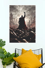 King of the Last War – Dark Fantasy Apocalypse Wall Art Poster (Darkness poster)