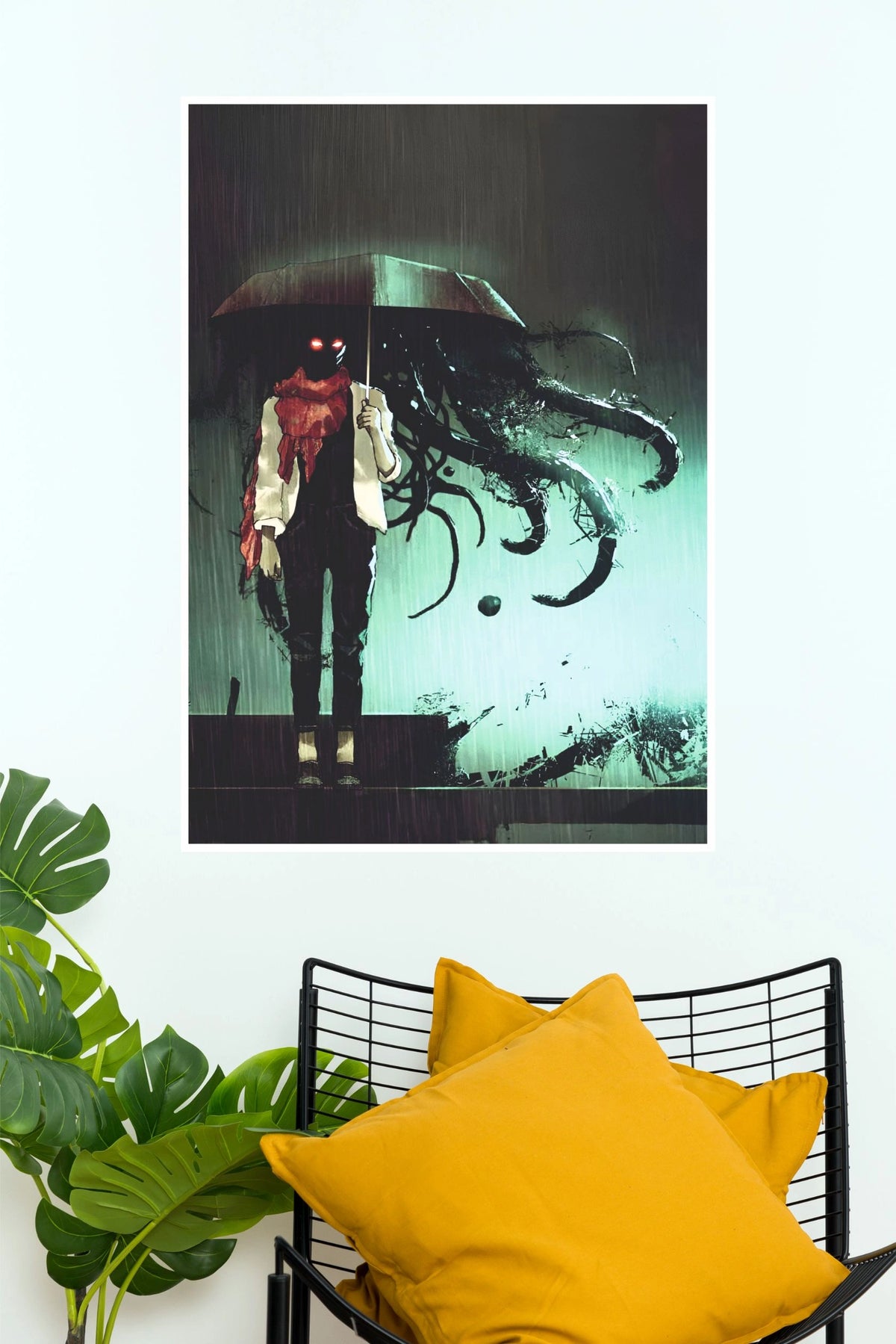 Noctis Hollow Umbrella Horror Anime Wall Poster | Dark Fantasy Gothic Art Print (Darkness poster)