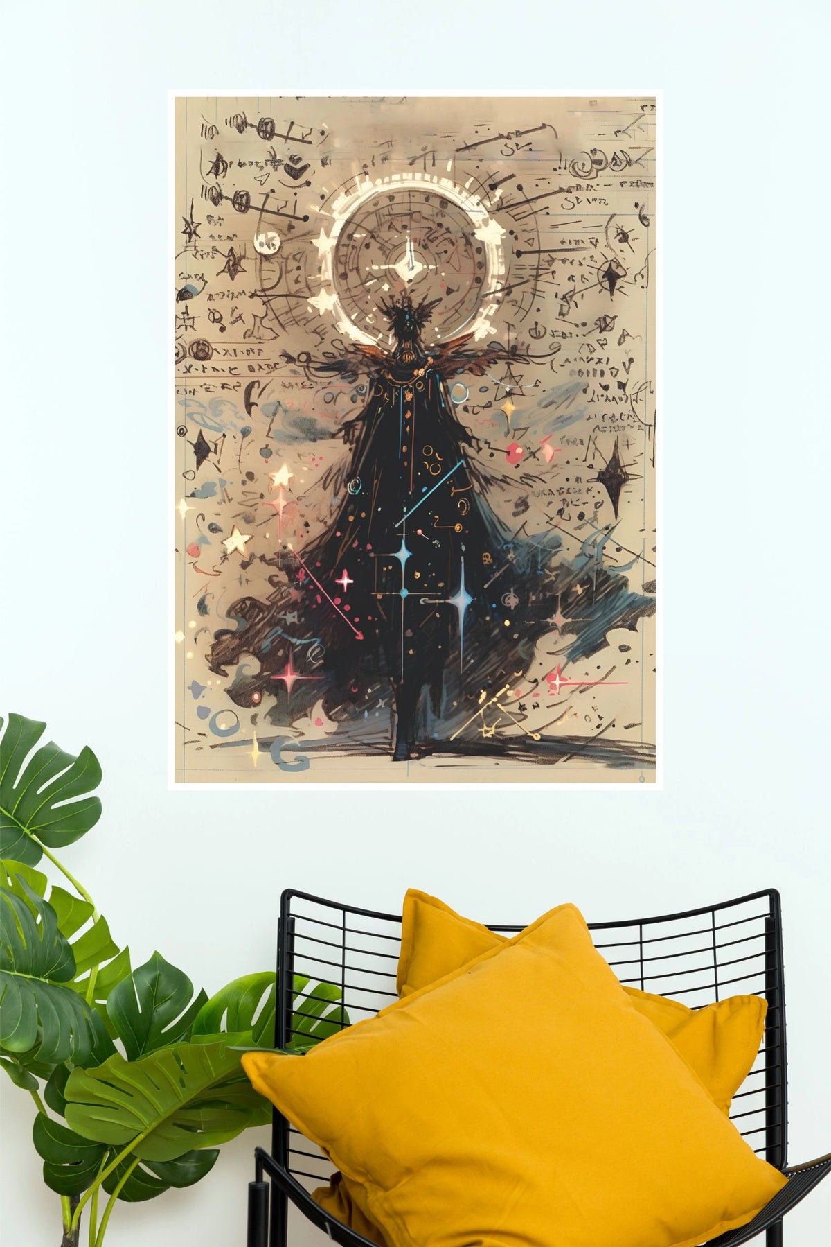 Poster Valley The Astral Cartographer – Celestial Map Fantasy Wall Poster (Darkness poster)