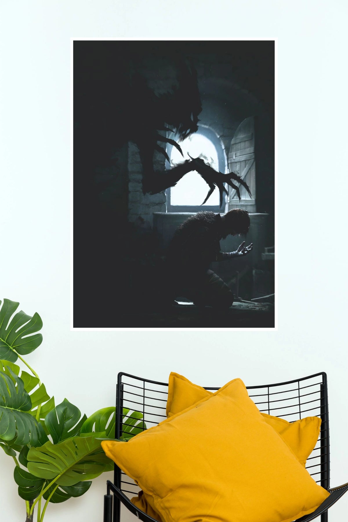 Veins of Night – Dark Horror Shadow Wall Art Poster  (Darkness poster)