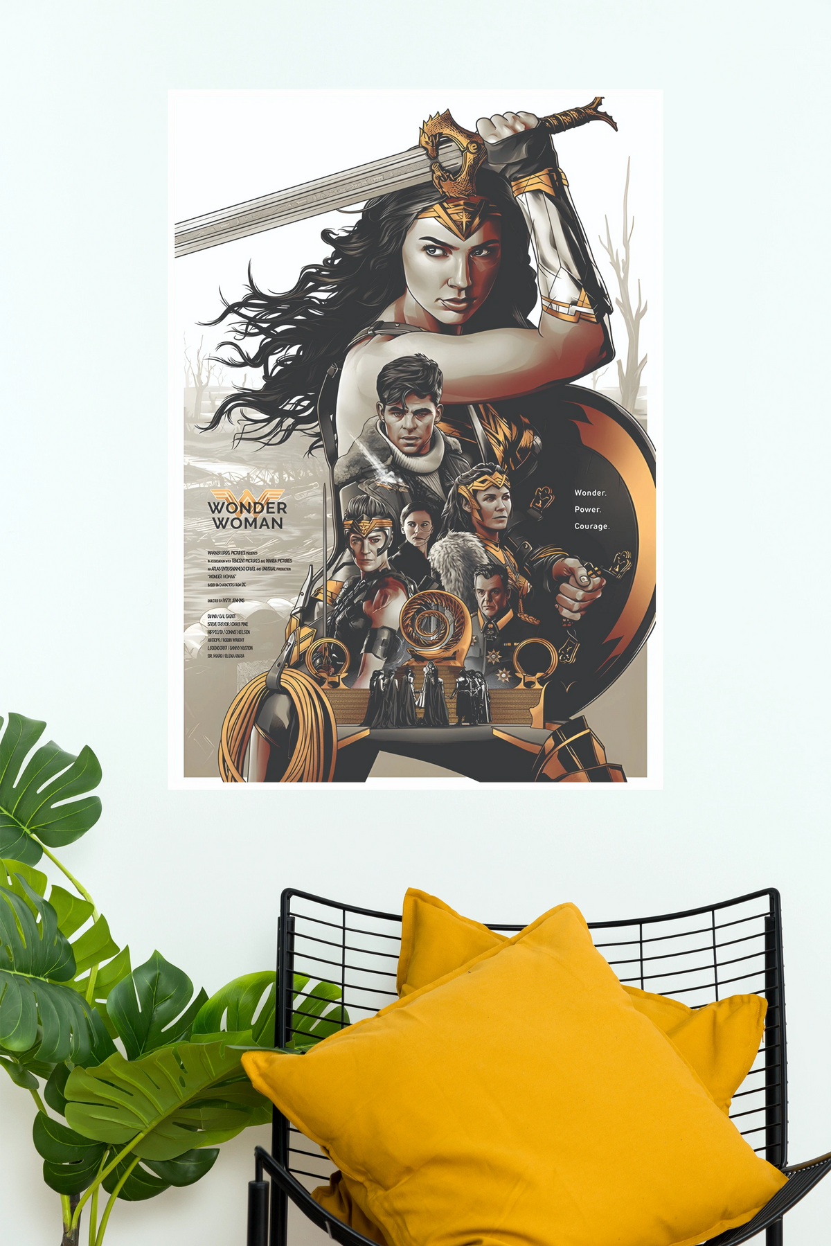 Godkiller Wonder Woman Wall Art Poster | Premium Superhero Movie Inspired Paper & Canvas Print  (DC  poster)