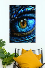 Azure Dragon Eye Fantasy Wall Art Poster  ( Eye poster)