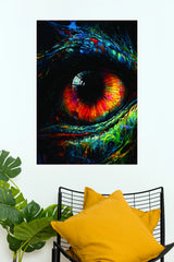 Prismatic Dragon Eye Abstract Fantasy Wall Art Poster  ( Eye poster)