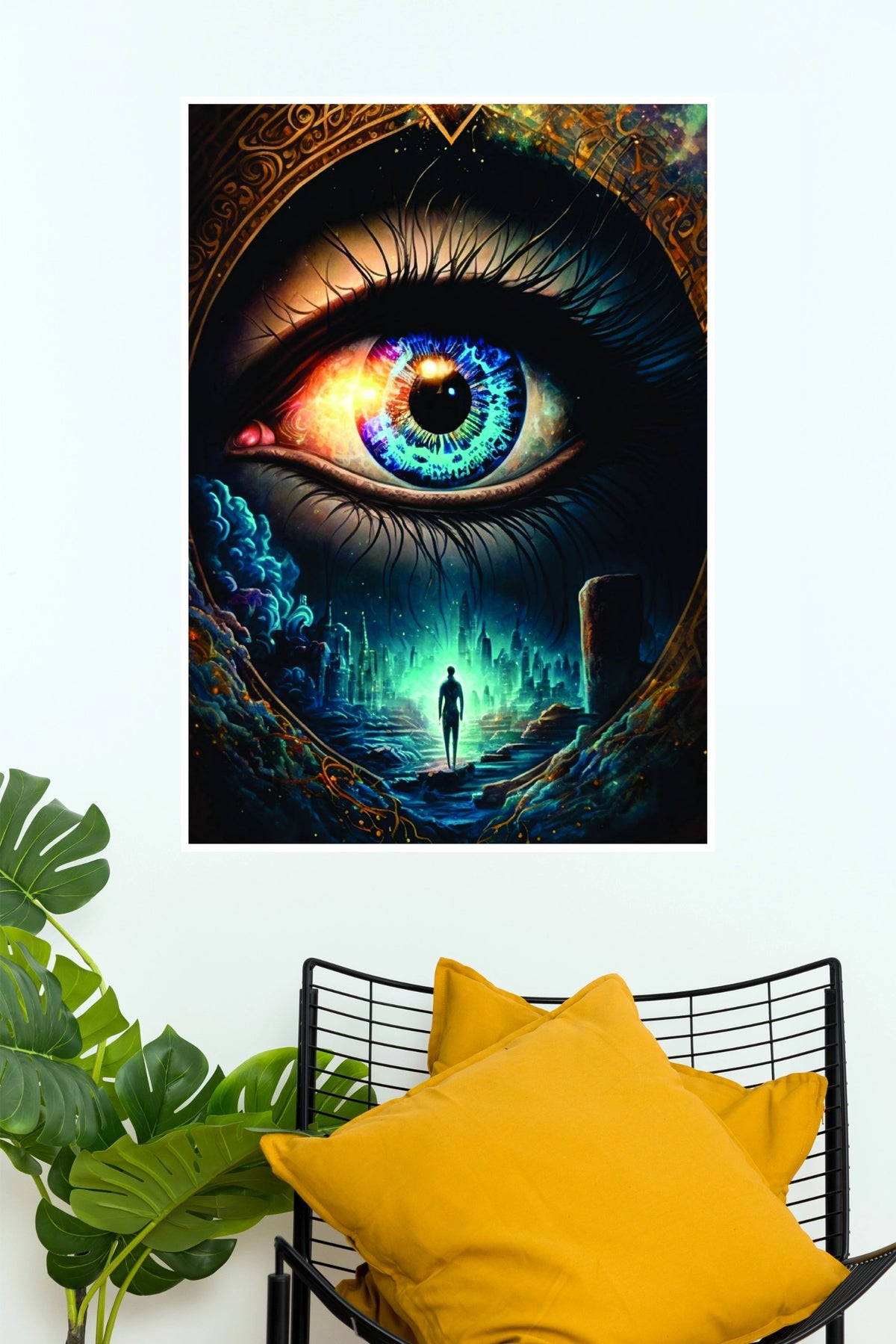 Cosmic Vision Eye Fantasy Wall Art Poster  ( Eye poster)
