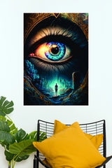 Cosmic Vision Eye Fantasy Wall Art Poster  ( Eye poster)