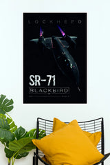 SR-71 Blackbird Mach 3 Aviation Wall Poster ( Fighter Plane poster)