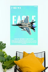 F-15EX Eagle II Fighter Jet Aviation Wall Poster   ( Fighter Plane poster)
