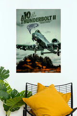 A-10 Thunderbolt II Warthog Takeoff Aviation Wall Poster  (Fighter Plane poster)