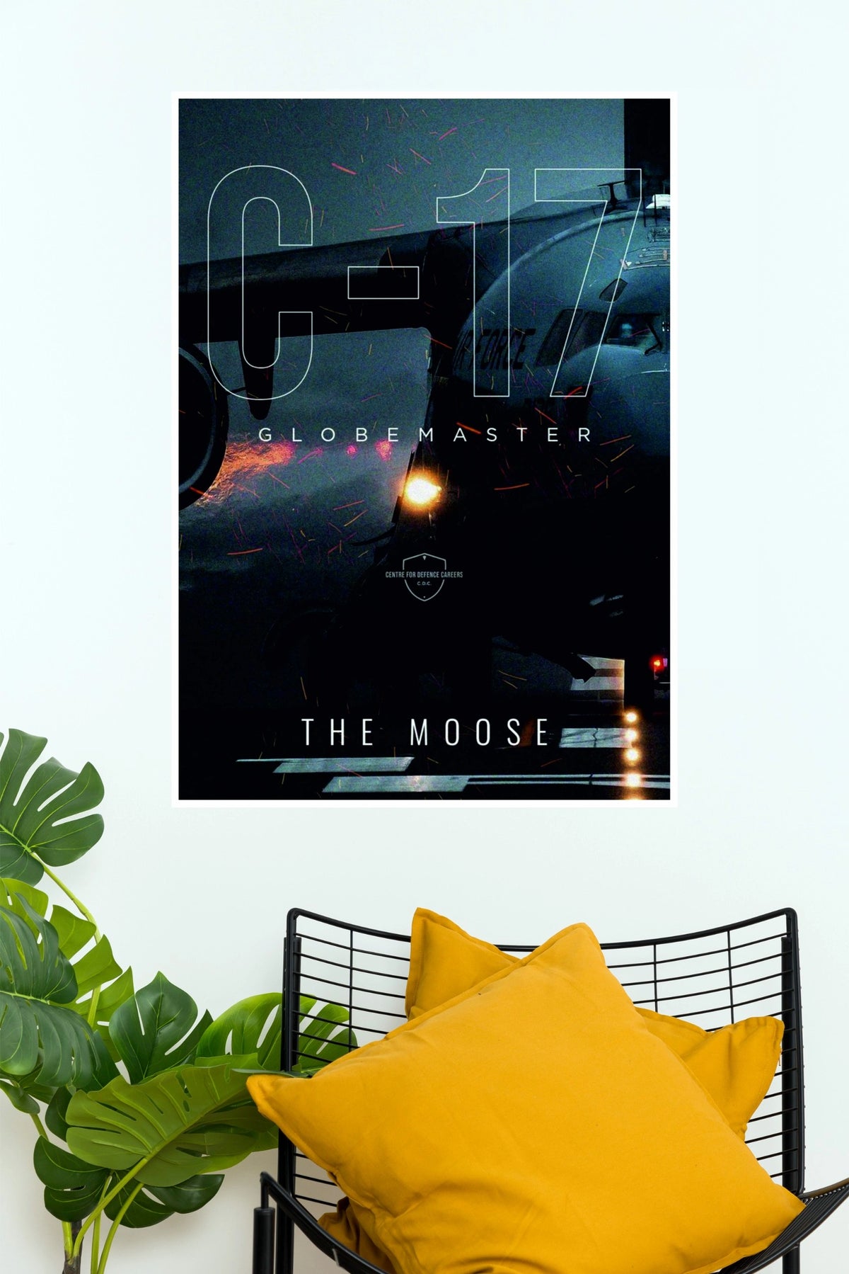 C-17 Globemaster III “The Moose” Military Aircraft Wall Poster  (Fighter Plane poster)