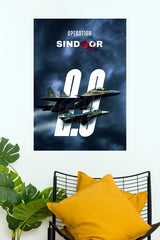Operation Sindoor Indian Air Force Fighter Jet Wall Poster (Fighter Plane poster)