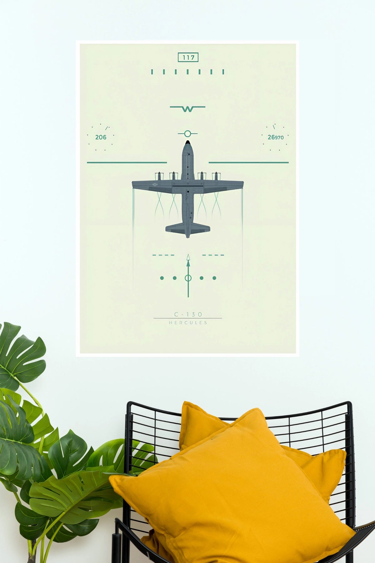 F-35 Lightning II Green Storm Stealth Fighter Jet Wall Poster (Fighter Plane poster) (Copy)
