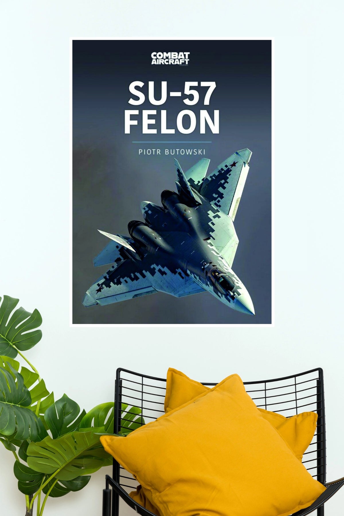 Su-57 Felon Combat Stealth Fighter Jet Wall Poster (Fighter Plane poster)