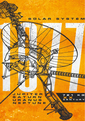 Solar System 1977 Deep Space Probe Wall Poster  (Astronauts sky walker poster)
