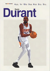 Phoenix Number 35 Basketball Superstar Wall Poster  (Basket ball poster)