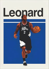 Los Angeles Number 2 Basketball Superstar Wall Poster  (Basket ball poster)