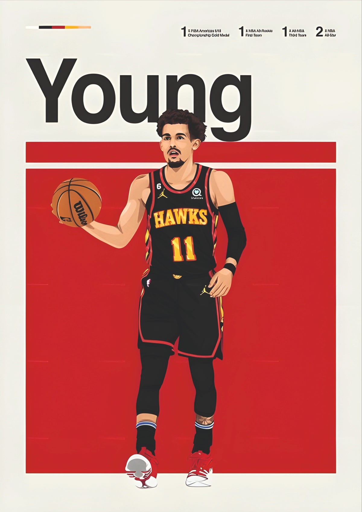 Atlanta Number 11 Basketball Poster | Poster Velley (Basket ball poster)