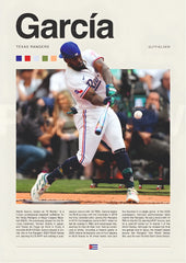 Texas Baseball Power Hitter Wall Poster  (baseball poster)