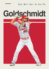 St. Louis Number 46 Baseball Power Hitter Wall Poster (baseball poster)
