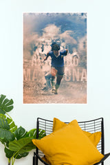 Argentina Football Legend Victory Run Wall Poster (baseball poster)
