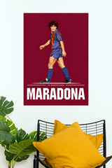 Barcelona Vintage Football Legend Wall Poster (baseball poster)