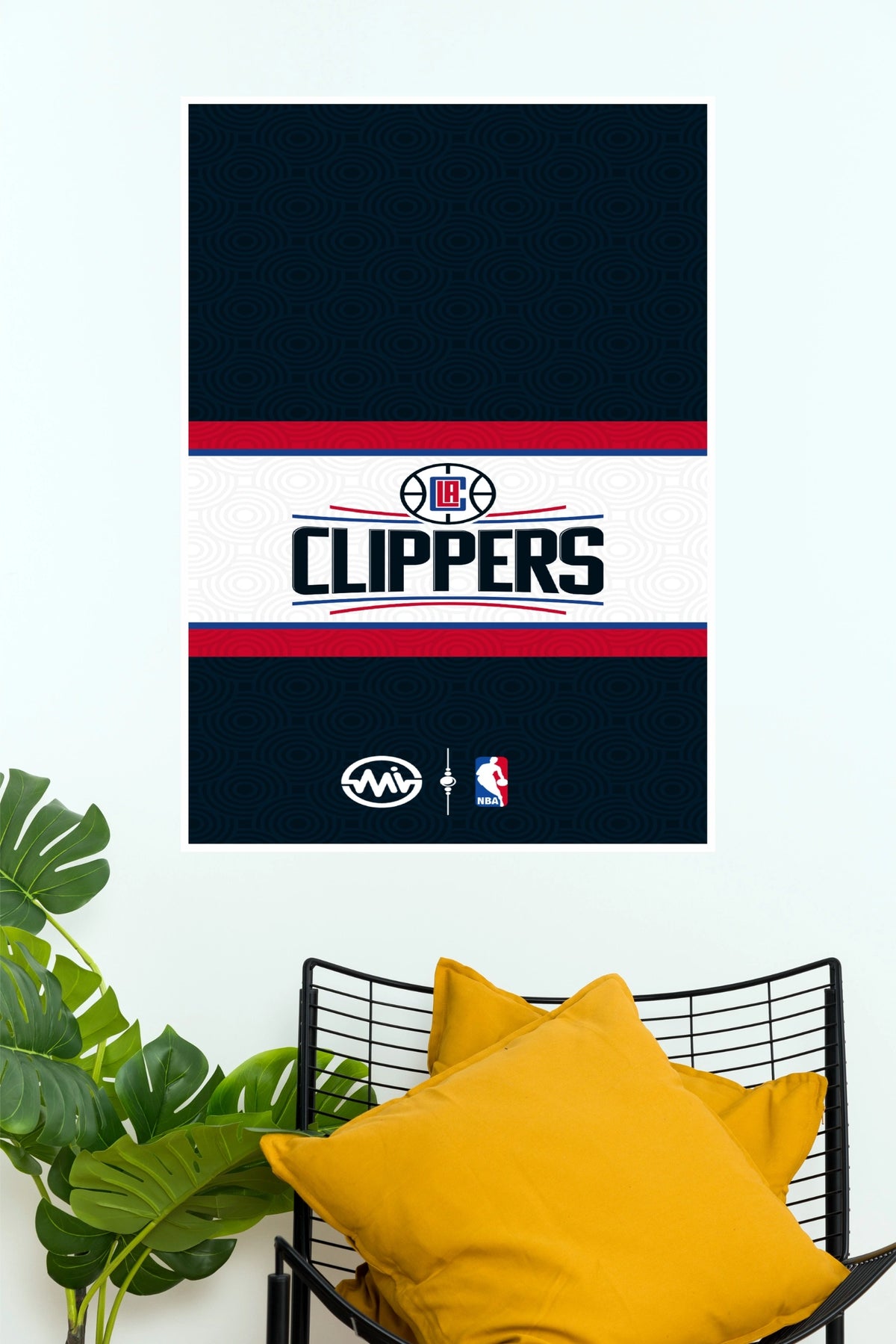 Los Angeles Clippers Basketball Logo Wall Poster  (baseball poster)
