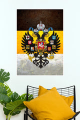 Russian Empire Imperial Coat of Arms Vintage Wall Poster ( baseball poster)