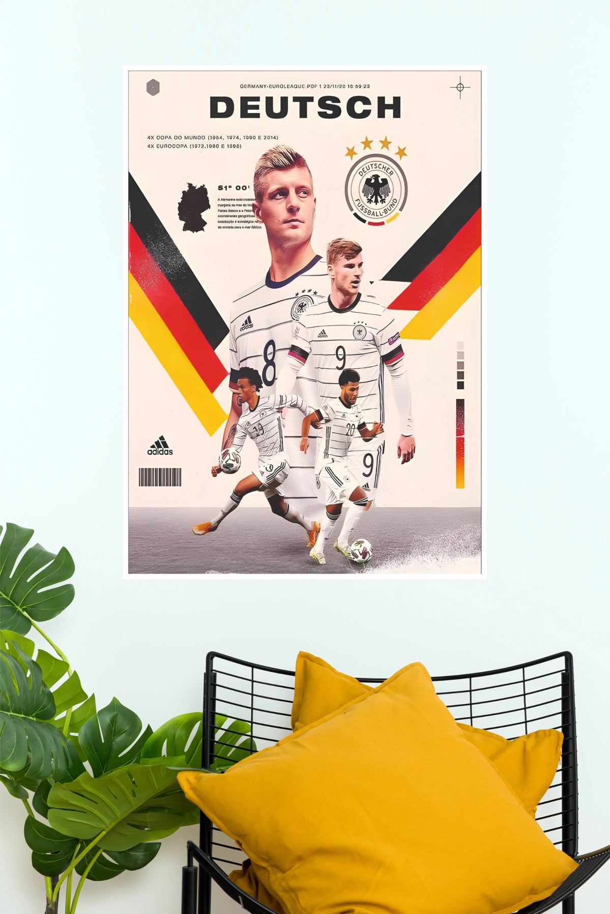 Germany National Football Team Legends Collage Wall Poster ( baseball poster)