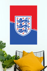 England Three Lions Football Crest Wall Poster ( baseball poster)