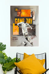 Number 20 Real Madrid Game Day Football Wall Poster (Football poster)