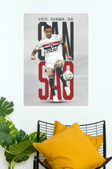 São Paulo Football Player Action Wall Poster  (Football poster)