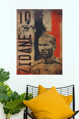 French Number 10 Football Maestro Vintage Wall Poster (Football poster)