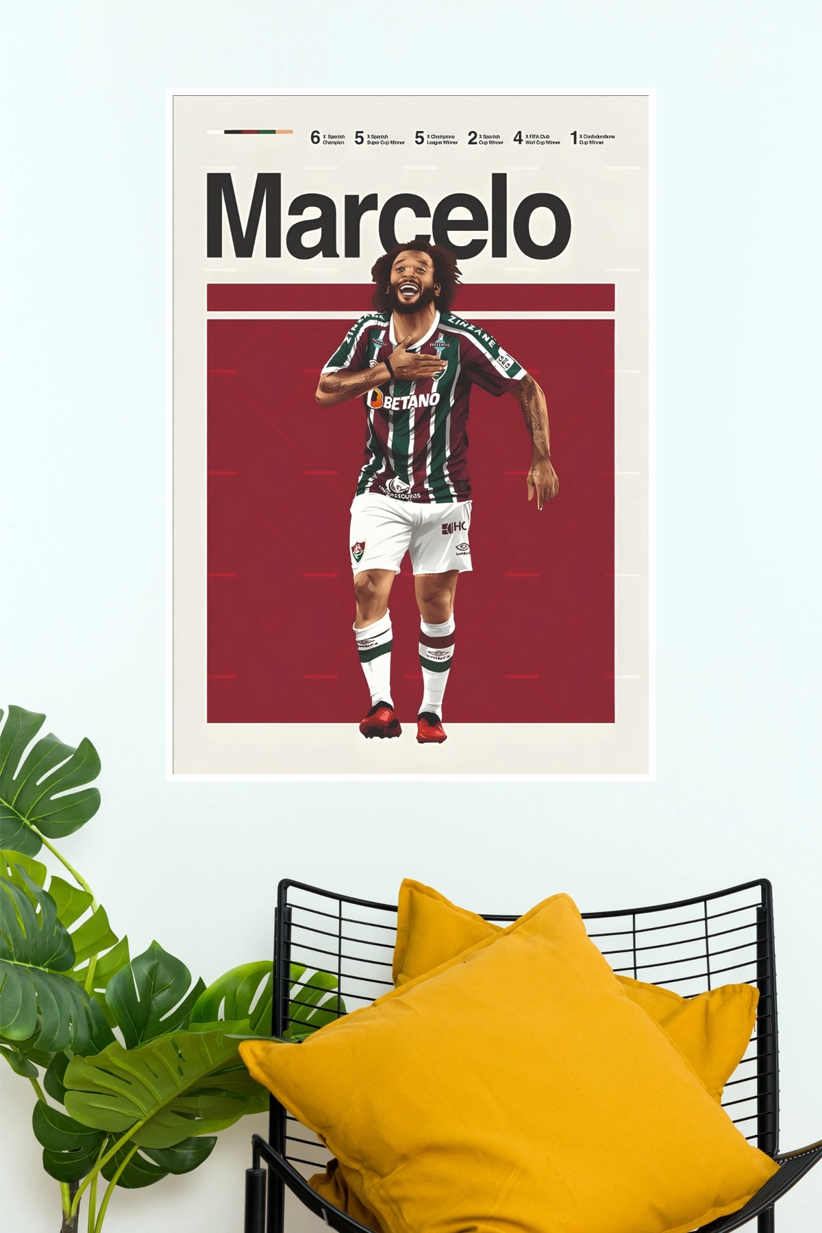 Brazilian Football Legend Celebration Wall Poster (Football poster)
