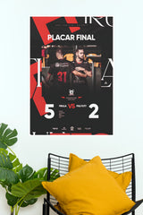 Final Score 5–2 Football Match Result Wall Poster (Football poster)
