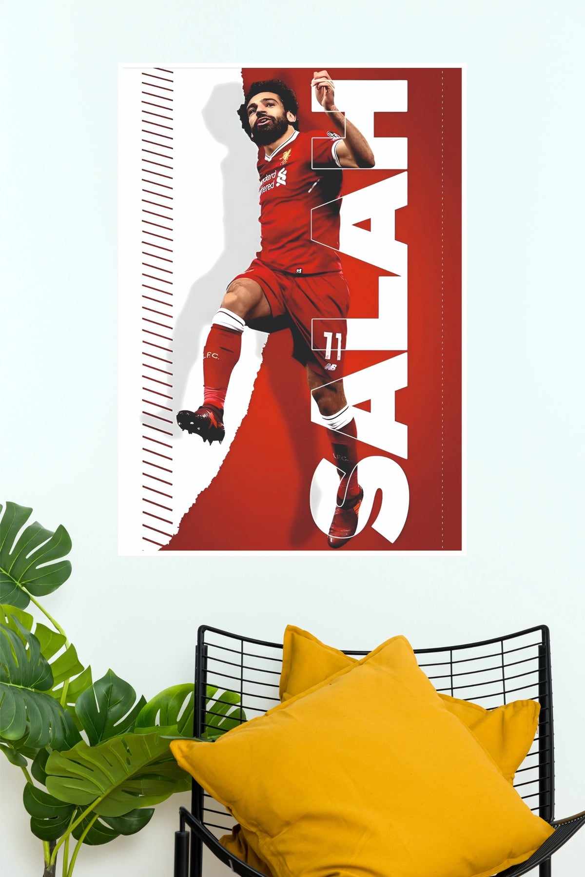 Mohamed Salah Number 11 Speed and Skill Football Wall Poster (Football poster)