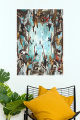 The Football Renaissance – Surreal Sky Football Wall Poster  (Football Poster )