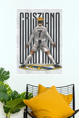 Royal Number 7 Football Celebration Wall Poster  (Football Poster )