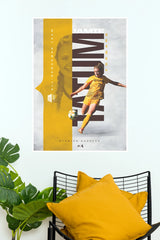 Jamie Number 2 Wyoming Women’s Soccer Action Wall Poster  (Football Poster )