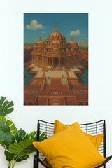 Ayodhya Ram Mandir Heritage Temple Wall Poster  (God Poster )