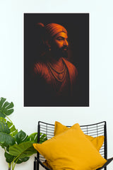 Chhatrapati Shivaji Maharaj Royal Maratha Portrait Wall Poster (God Poster )