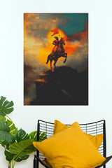 Swarajya Rising – Chhatrapati Shivaji Maharaj Horseback Wall Poster (God Poster )