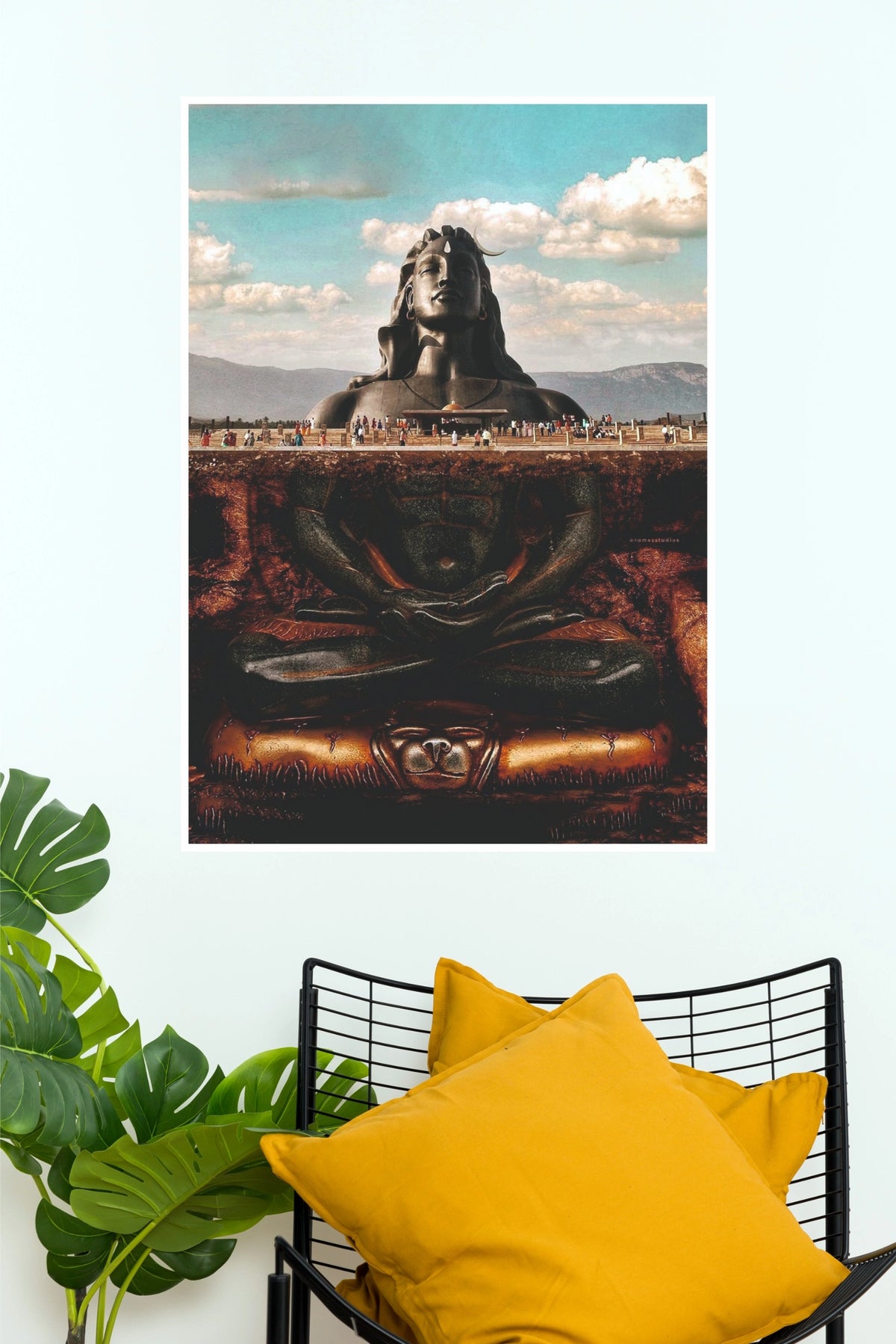 Adiyogi Lord Shiva Meditation Divine Wall Poster (God Poster )