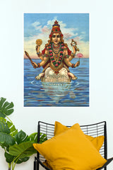Kurma Avatar – Lord Vishnu Divine Dashavatar Spiritual Wall Poster  (God Poster )