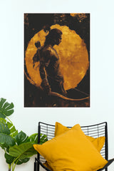 Shri Ram Warrior Archer Golden Aura Wall Poster | Poster Velley  (God Poster)